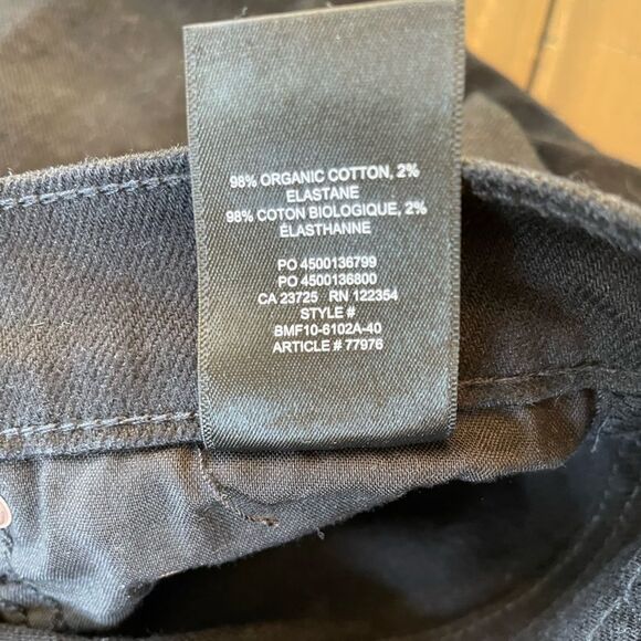Black Denim Forum Aritzia jeans size 23 The Yoko High Rise Slim - Picture 8 of 8